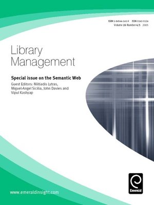 cover image of Library Management, Volume 26, Issue 4 & 5